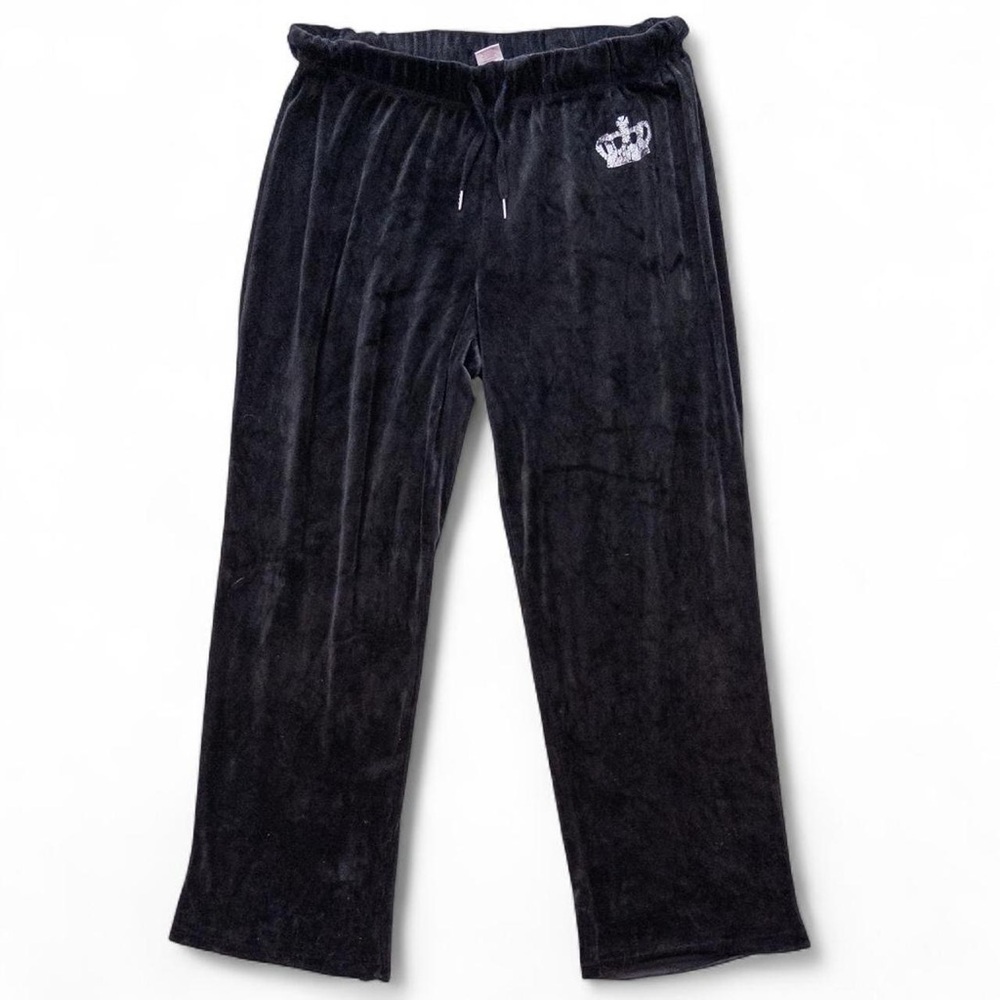 Juicy Couture Black Velour Joggers
